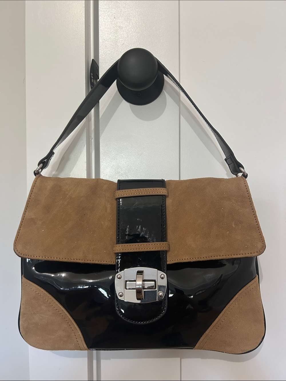 Patent Leather Shoulder Bag

(White House Black Market)